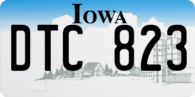 IA license plate DTC823