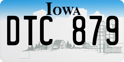 IA license plate DTC879
