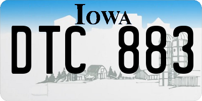 IA license plate DTC883