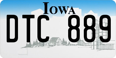 IA license plate DTC889