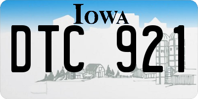 IA license plate DTC921