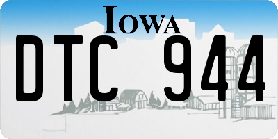 IA license plate DTC944