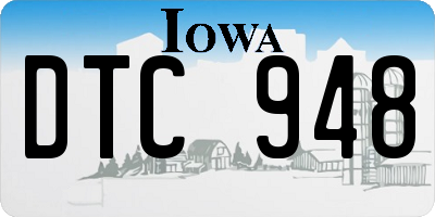 IA license plate DTC948