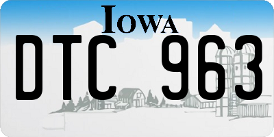 IA license plate DTC963
