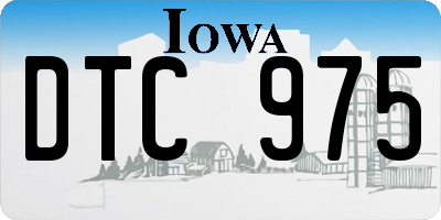 IA license plate DTC975