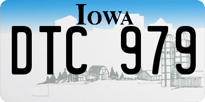 IA license plate DTC979