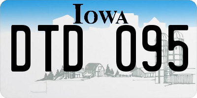 IA license plate DTD095