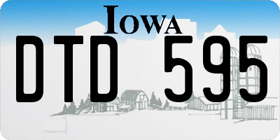 IA license plate DTD595