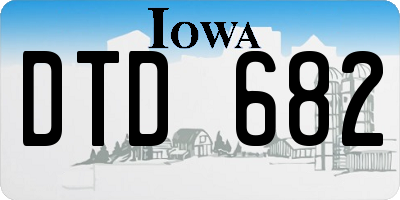 IA license plate DTD682