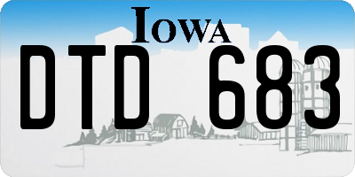 IA license plate DTD683