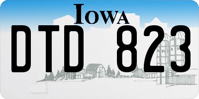 IA license plate DTD823