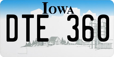 IA license plate DTE360