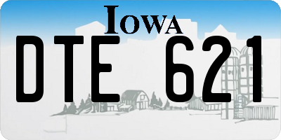 IA license plate DTE621