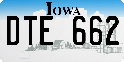 IA license plate DTE662