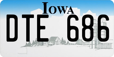 IA license plate DTE686