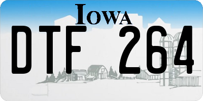IA license plate DTF264