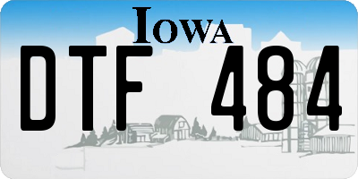 IA license plate DTF484