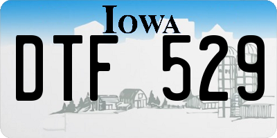 IA license plate DTF529