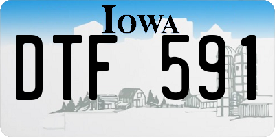IA license plate DTF591