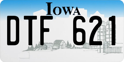 IA license plate DTF621