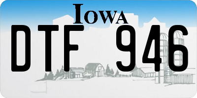 IA license plate DTF946