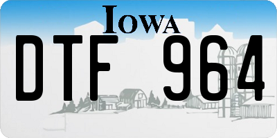 IA license plate DTF964