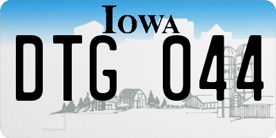IA license plate DTG044