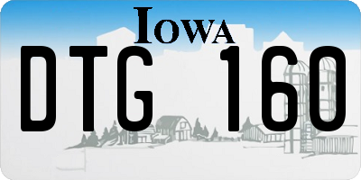 IA license plate DTG160