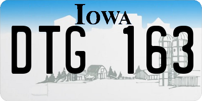 IA license plate DTG163