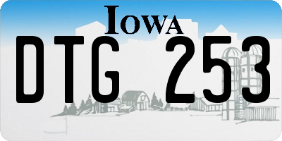 IA license plate DTG253