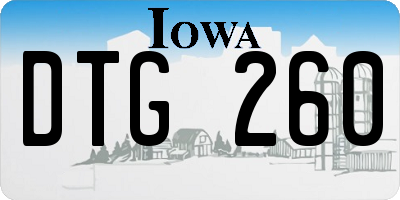 IA license plate DTG260