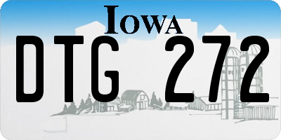 IA license plate DTG272