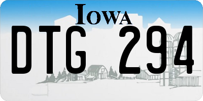 IA license plate DTG294