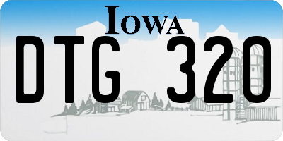 IA license plate DTG320