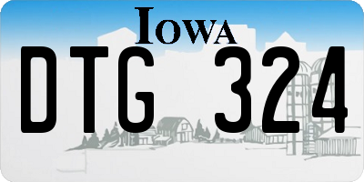 IA license plate DTG324