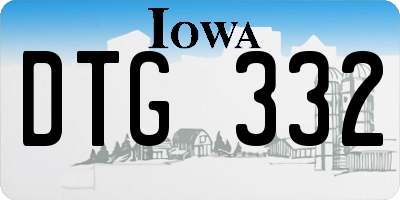 IA license plate DTG332