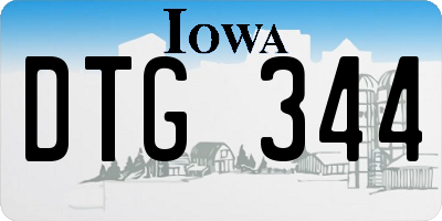 IA license plate DTG344