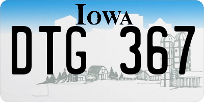 IA license plate DTG367