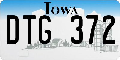 IA license plate DTG372