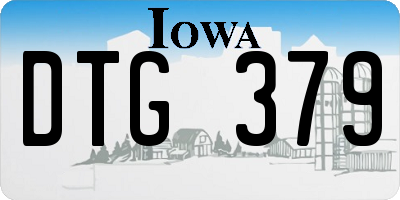 IA license plate DTG379