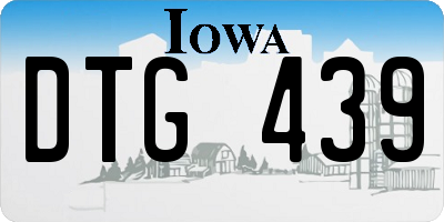 IA license plate DTG439