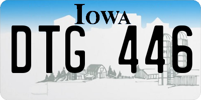 IA license plate DTG446