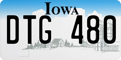 IA license plate DTG480