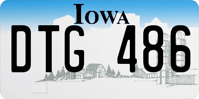 IA license plate DTG486