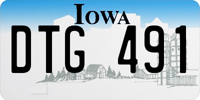 IA license plate DTG491