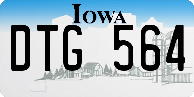IA license plate DTG564