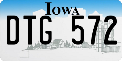 IA license plate DTG572