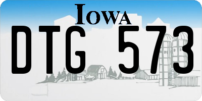 IA license plate DTG573
