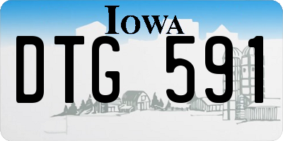 IA license plate DTG591