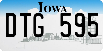 IA license plate DTG595